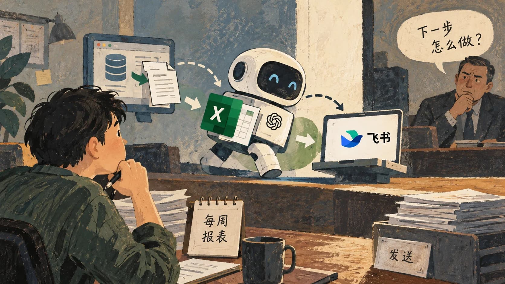 跨应用自主工作，我第一个想交出去的是每周那份报表 封面图