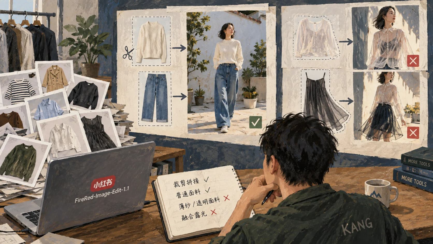 小红书那个图像编辑模型，裁剪拼接好用，融合不行 封面图