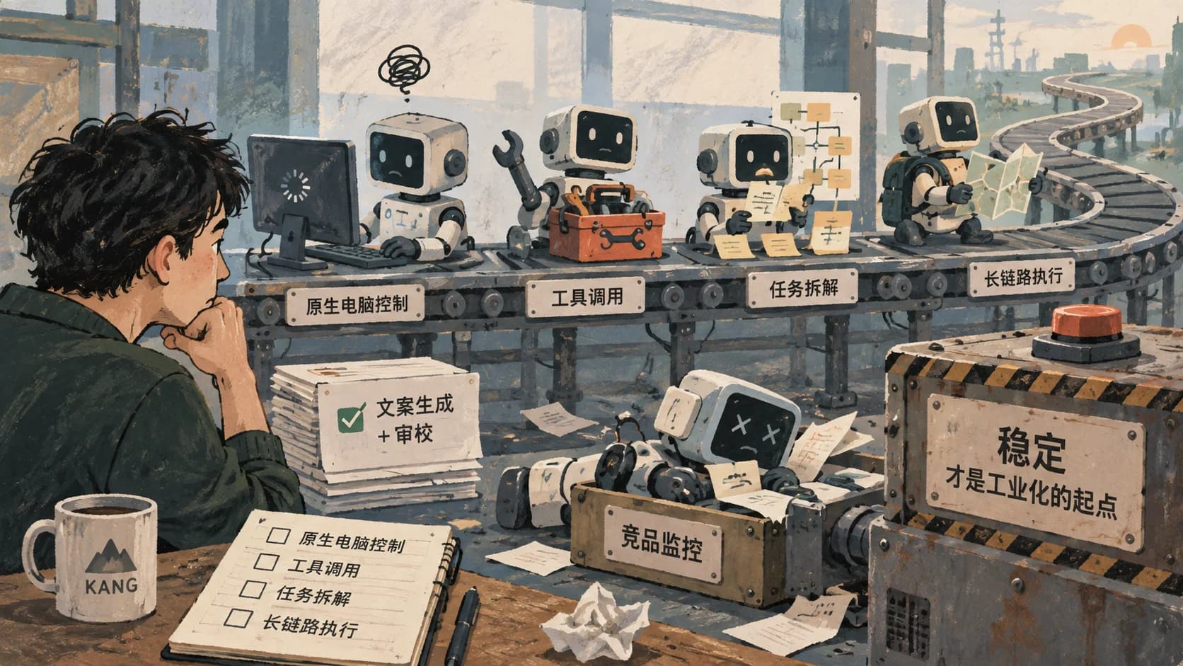 Agent 工业化的四个词，我觉得说早了 封面图