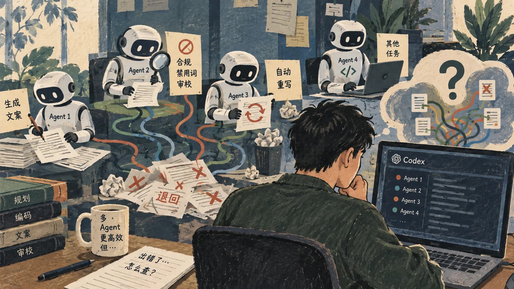 每个任务一个 Agent，我最担心的是出错难查 封面图