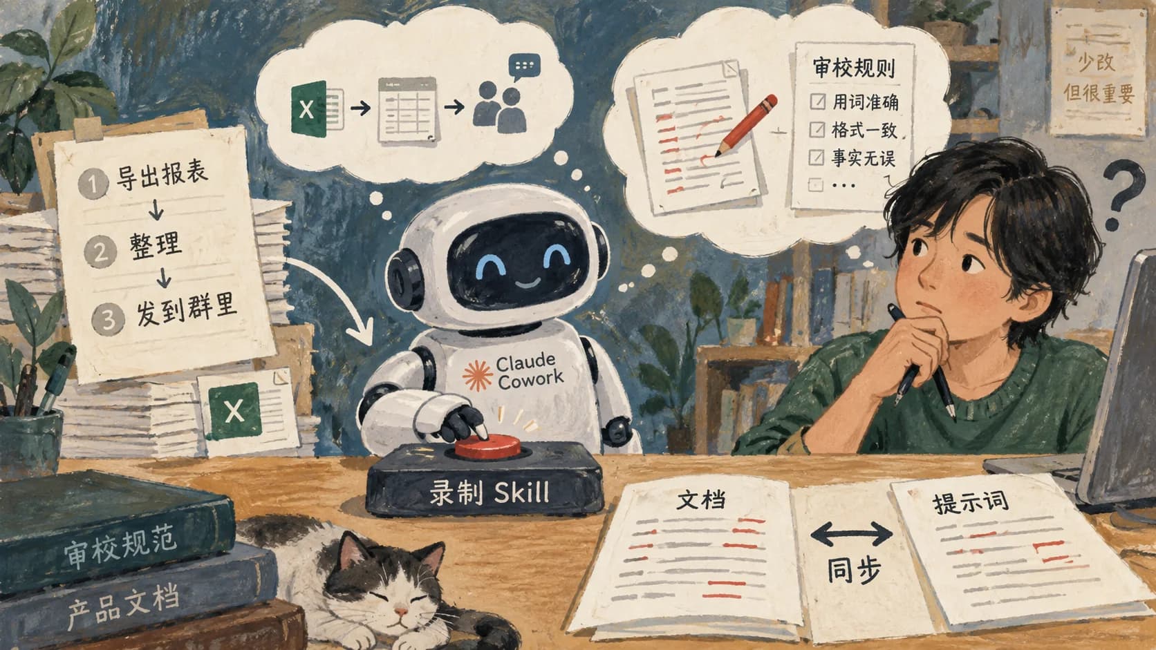 做一遍就成 Skill，我想拿审校试试它学到了什么 封面图