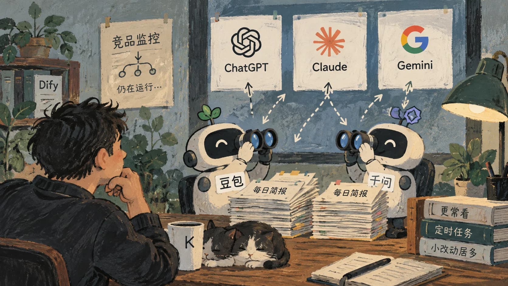 定时任务成了标配，我拿它盯了一两周 ChatGPT、Claude 和 Gemini 封面图